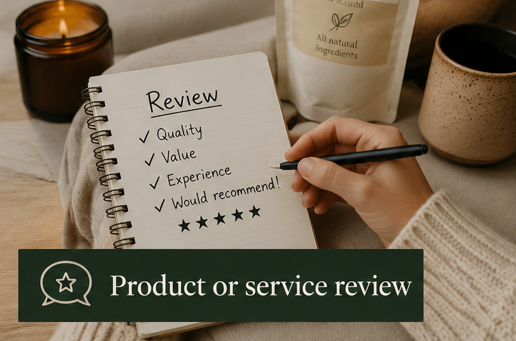 Product or Service Review Edition